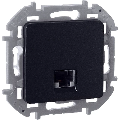 INSPIRIA розетка информационная RJ 45  категория 5e  UTP антрацит Legrand 673828