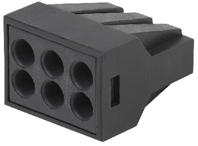 Клемма СМК с пастой серии 306, 6 отверстий, 0,5-2,5 мм2 50 NO-224-54