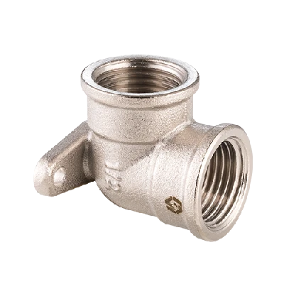 Угольник ВВ 1/2' с креплением, никелированный MVI BF.534.04