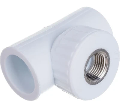 Тройник комбинированный ВР 25 х 3/4' х 25 полипропиленовый PPR белый Valfex 10127025