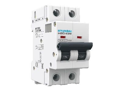 Выключатель автоматический модульный двухполюсный 16А 6кА В HGD