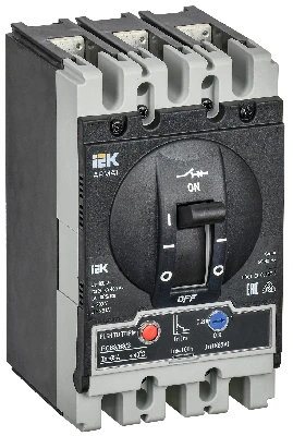 ARMAT Автоматический выключатель в литом корпусе 3P типоразмер S 35кА 63А расцепитель термомагнитный регулируемый IEK AR-MCCB-3S-035-0063A-ATUC
