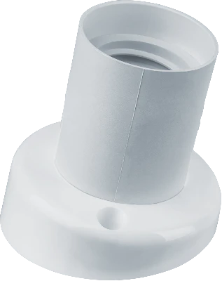 Патрон настенный наклонный Е27 пластиковый белый Navigator Group 14016 21442