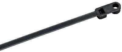Хомут P6.6 с винтовым креплением черный 4.8х200мм 100шт/упак IEK