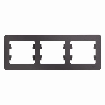 GLOSSA рамка 3-постовая горизонтальная сиреневый туман Systeme Electric GSL001403