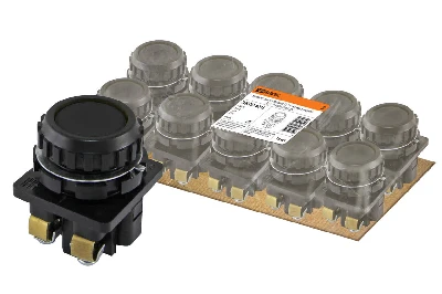 Выключатель кнопочный КЕ 011-У2-исп.5 черный 1р 10A 660B IP40 TDM