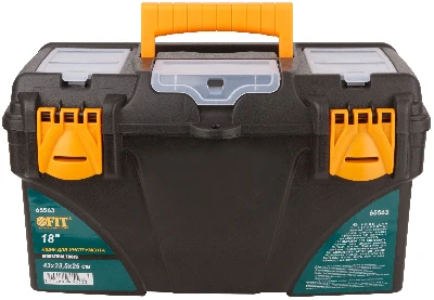 Ящик для инструмента пластиковый 18'' (43 х 23 х 25 см) FIT РОС 65563