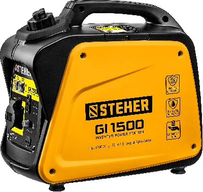 Генератор инверторный 1200 Вт Steher GI-1500