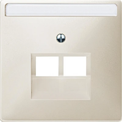 Sys D Накладка для телефонной розетки двойной накладной бежевый Schneider Electric MTN292644