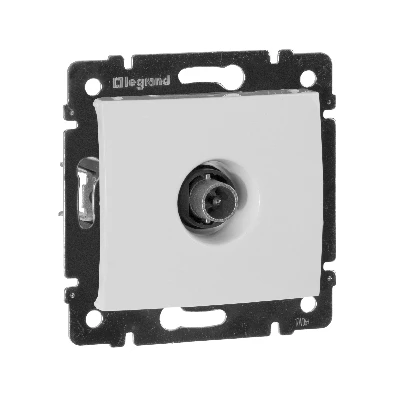 VALENA Розетка телевизионная TV оконечная 10дБ в рамку белая Legrand 774430