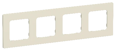 FLITE CLASSIC Рамка 4-местная РУ-4-К-ФлСл сливочный IEK