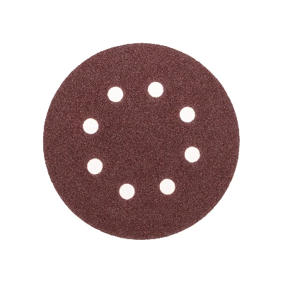 Диск абразивный на ворсовой основе, на липучке, перфорированный, P60, 125мм, 10 шт. Kranz KR-91-1165