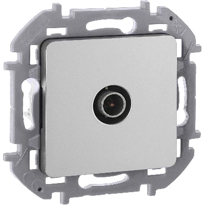 Розетка TV «звезда» 2 дБ 0 2400 мГц INSPIRIA алюминий Legrand 673852