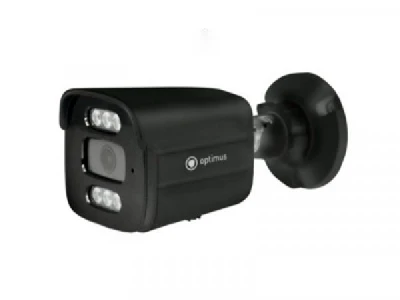 Видеокамера IP 4Мп цилиндрическая с PoE ИК-30м микрофон microSD IP67 черная (2.8мм)