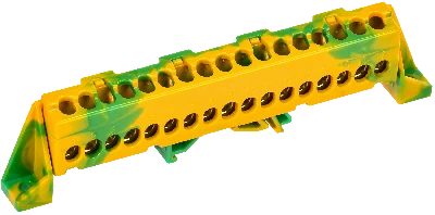TEKFOR Шина PE земля в комбинированном DIN-изоляторе Стойка 6х9-17-ЖЗ IEK