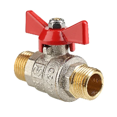 Кран шаровой 1/2' НН ручка бабочка BASE VALTEC VT.219.N.04 AAV219004