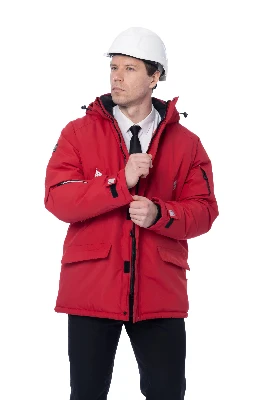 Зимняя куртка-парка KW204, красный (M)