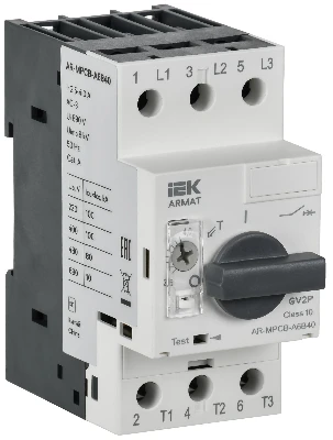 Автоматический выключатель защиты двигателя ARMAT A6 GV2P 2,5-4А IEK