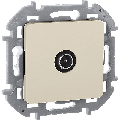 Розетка TV оконечная 10 дБ 5 862 мГц INSPIRIA слоновая кость Legrand 673871