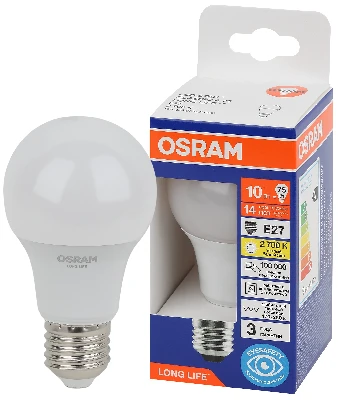 Лампа светодиодная LED 10Вт Е27 2700К 806Лм груша 220В (замена 75Вт) OSRAM LEDVANCE 4099854185977