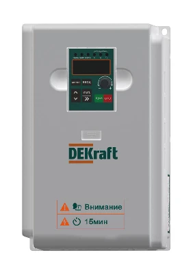 Преобразователь частоты DEKV060-5.5кВт 3 фазы 380В с торм. Модулем Dekraft DEKV060G5R5T4B