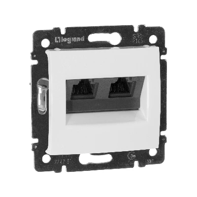 VALENA Розетка компьютерная RJ45х2 UTP белая Legrand 774231