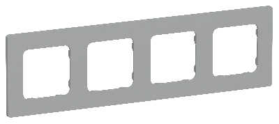 FLITE CLASSIC Рамка 4-местная РУ-4-К-ФлС серый IEK