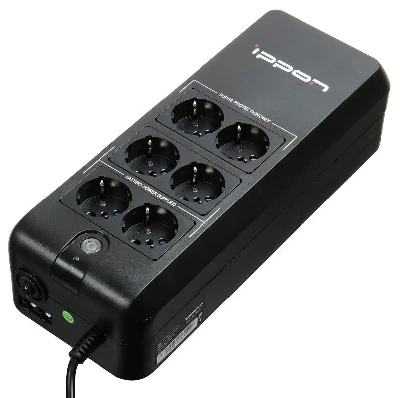 Источник бесперебойного питания Offline Back Verso 600 ВА/300 Вт, фазы 1/1,Tower 6хSchuko, c АКБ IPPON 751617