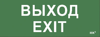 Этикетка самоклеящаяся 240х90мм ''Выход-EXIT'' IEK