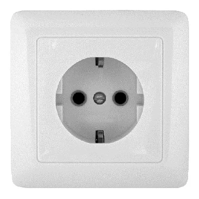 ХИТ Розетка скрытая с заземлением 250В 16А белая Systeme Electric RS16-134-B