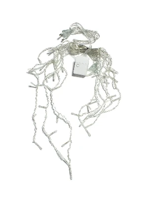 Гирлянда-Бахрома 1,8x0,5м 48LED, схема нитей 1/2/3/5/3/2 цвет свечения - теплый белый. Степень защиты IP20 для использования в помещении, возможность соединения до 3 шт от 220V