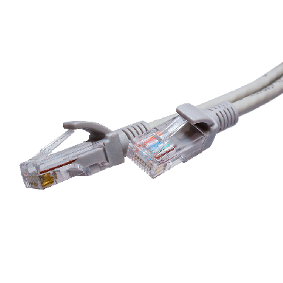 Патч-кордUTP 5e 4x2 26AWG (7x0.16mm) Cu LSZH серый 3м SUPRLAN 10-0144