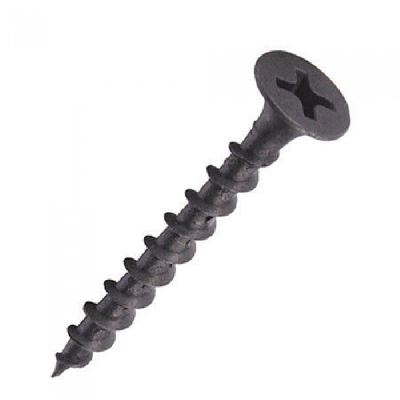 Саморез гипсокартон/дерево 3.8х65 черный Крепдил screw-GD-65-sht