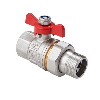 Кран шаровый со сгоном 3/4' ВН ручка бабочка MVI BV.520.05