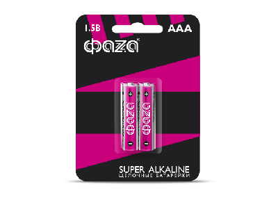 Элемент питания LR03 (AAA) Super Alkalineблистер, 2 шт. ФАZА 2858474