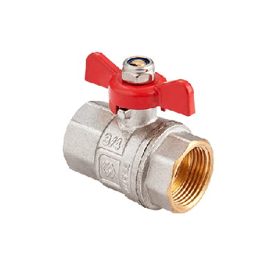 Кран шаровый 1' ВВ ручка бабочка MVI BV.513.06