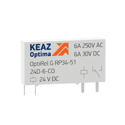Реле промежуточное OptiRel G RP34-51-60D-6-CO КЭАЗ 281149