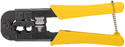 Кримпер для обжима разъемов RJ11, RJ12, RJ45, пластиковые ручки,190 мм FIT 60062