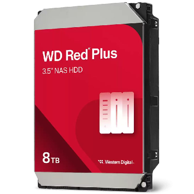 Жесткий диск 8TB Red Plus 3.5'', SATAIII, 5640 об/мин, 256 МБ