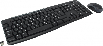 Комплект клавиатура + мышь беспроводной MK270 Ru layout, черный