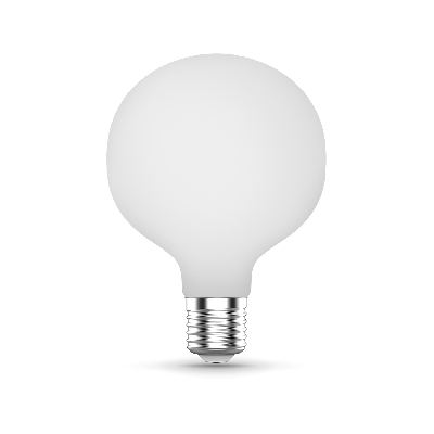 Лампа светодиодная филаментная LED 10 Вт 1100 лм 4100К AC185-265В E27 шар G95 нейтральный матовая колба диммируемая Black Filament GAUSS 189202210-D