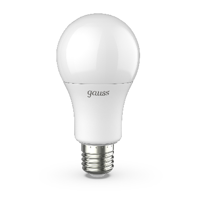 Лампа светодиодная LED 12 Вт 1150 лм 3000К AC150-265В E27 А60 (груша) теплая Black GAUSS 102502112