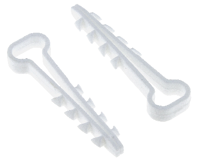Дюбель-хомут 6х12 полипропилен белый Simple (10шт) EKF plc-cd-6x12w-r