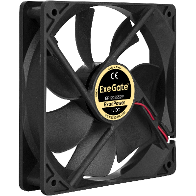 Вентилятор для корпуса 12В DC, 120x120x25 мм, 2pin, 1800RPM, 28dBA, подшипник скольжения