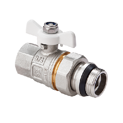 Кран шаровый со сгоном 1/2' ВН ручка бабочка MVI BV.521.04