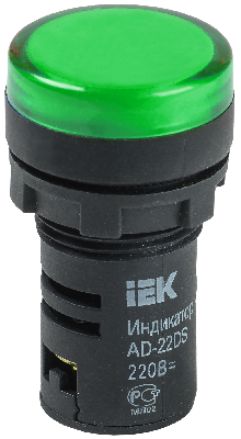 Лампа AD-22DS зеленая светодиодная 110В IEK BLS10-ADDS-110-K06