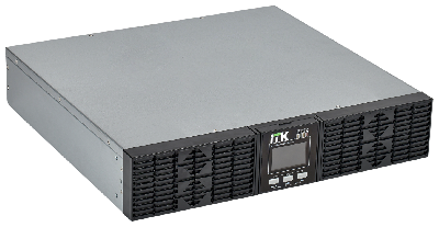Источник бесперебойного питания Online Rackmount 3000 ВА/3000 Вт, однофазный с LCD дисплеем 96VDC без АКБ 2U с рег. з/у ITK EOR-0003KVA-1-L