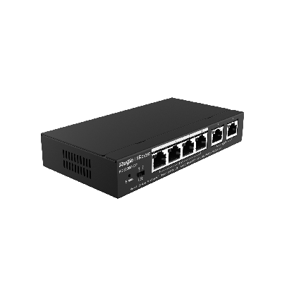 Коммутатор управляемый 6 портов 10/100/1000 Мб/с 4xPoE+, 12 Гб/с Ruijie RG-ES206GC-P 00-00016791