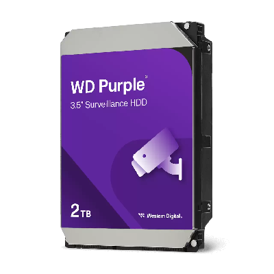 Жесткий диск 2TB Purple, 3.5'', SATAIII, 5400 об/мин, 64 МБ