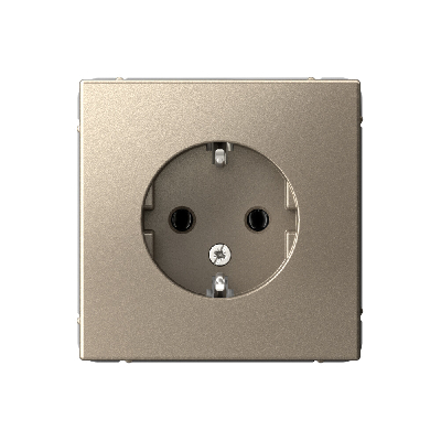 ARTGALLERY розетка с заземлением, 16А, механизм, шампань Systeme Electric GAL000543